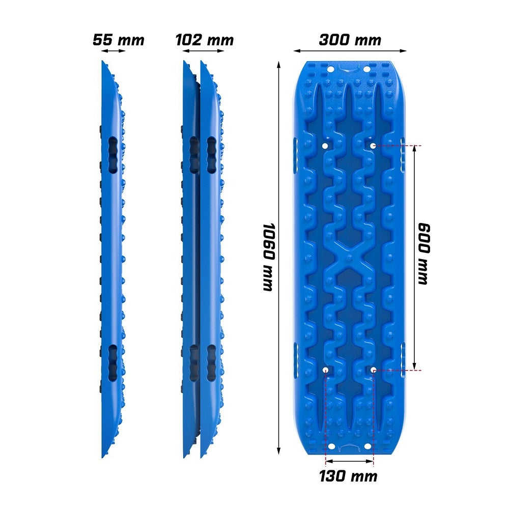 X-BULL Recovery tracks Mud Snow / Sand tracks / Grass 4X4 Caravan 2pairs 4WD Gen 3.0 - Blue