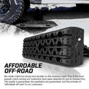 X-BULL Recovery tracks / Sand tracks / Mud tracks / Off Road 4WD 4x4 Car 2pcs Gen 3.0 - Black-4