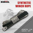 X-BULL Synthetic Dyneem Rope 5.5MM x 13M SK75 Car Tow Recovery Winch Cable Line-6