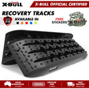 X-BULL Recovery Tracks Sand Track Mud Snow 1 pair Gen 2.0 Accessory 4WD 4X4 - Black-1