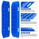 X-BULL Recovery tracks Sand tracks 2pcs Sand / Snow / Mud 10T 4WD Gen 2.0 - blue-2