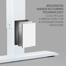 FORTIA 145W x 60D x 85D Dual-Motor 80kg Load Adjustable Sit-Stand Up L-Hand Sided Corner Desk - White/White Frame-10