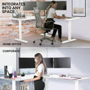 FORTIA 173W x 173W x 75D 3-Motor 120kg Load Adjustable Electric Sit to Stand Up Corner Desk - White/White Frame-10