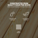 KINGSTON SLUMBER Wooden Single Sofa Bed Frame with Trundle Underbed - White-4