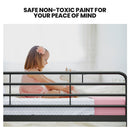 Kingston Slumber 2in1 Single Metal Bunk Bed Frame, with Modular Design, Dark Matte Grey-5