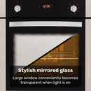 EuroChef 80L Oven Fan Forced Wall Built in Electric Stainless Steel-4