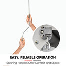 Shade Shield 2 x 1.5M Retractable Grey Folding Arm Awning, Powder Coated 6063 Aluminium, with Hand Crank, for Outdoor Patio-6