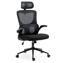 FORTIA Ergonomic Office Desk Chair, Lumbar Support, Mesh Fabric, Adjustable Headrest, Retractable Armrests, Black-1