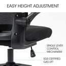 FORTIA Ergonomic Office Desk Chair, Lumbar Support, Mesh Fabric, Adjustable Headrest, Retractable Armrests, Black-10