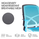 FORTIA Ergonomic Office Desk Chair, Coolmesh Fabric, Adjustable Recline, Dark Grey Mesh/Black Frame-3