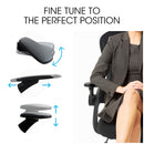 FORTIA Ergonomic Office Desk Chair, Coolmesh Fabric, Adjustable Recline, Black Mesh/Black Frame-8