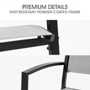 FORTIA 7pc Outdoor Dining Furniture Set, Table and Chairs Setting for Outside-3