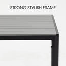 FORTIA 7pc Outdoor Dining Furniture Set, Table and Chairs Setting for Outside-7