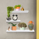 Ekkio Floating Shelf Set of 3 White-3