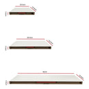 Ekkio Floating Shelf Set of 3 White-6