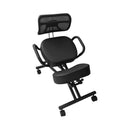 EKKIO Adjustable Ergonomic Office Kneeling Chair with Backrest (Black)-12