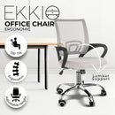 EKKIO Ergonomic Office Chair with Breathable Mesh Design and Lumbar Back Support (Grey)-2