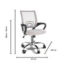 EKKIO Ergonomic Office Chair with Breathable Mesh Design and Lumbar Back Support (Grey)-8