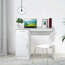 EKKIO Office Computer Desk with 1 Drawer (White)-4