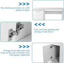 EKKIO Office Computer Desk with 1 Drawer (White)-5