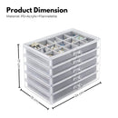 GOMINIMO Earring Jewelry Organiser with 5 Drawers Grey-8