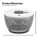 GOMINIMO Multifunctional 6L Grips Press Salad Spinner (White)-9