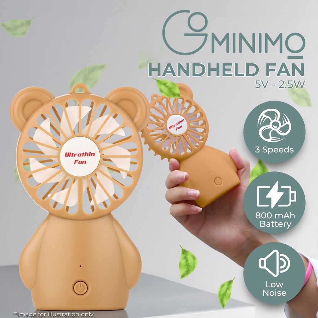 GOMINIMO HandHeld Fan (Coffee) - 0