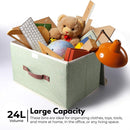 GOMINIMO 3 Pack 24L Foldable Storage Organizers (Green)-4