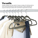 GOMINIMO 30 Pack of Non-Slip Velvet Suit Hangers with Tie Organisers-3