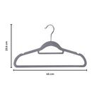 GOMINIMO 30 Pack of Non-Slip Velvet Suit Hangers with Tie Organisers-9