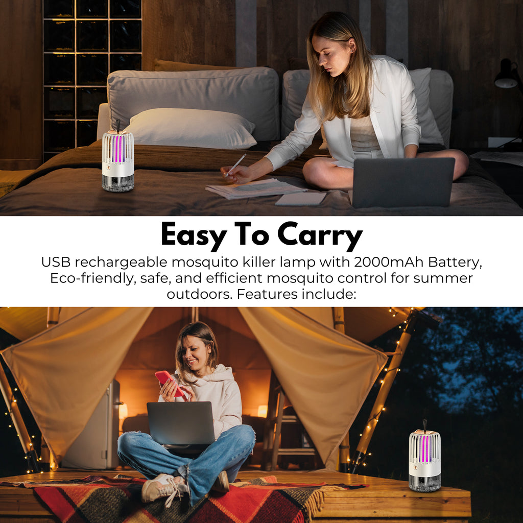 GOMINIMO BG-005 Mini Mosquito Lamp Rechargeable 2000mah (White)