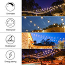 NOVEDEN 53FT 15+1 Bulbs LED Outdoor String Lights Garden Party Decoration-5