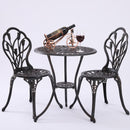 2 Seater Dominique Cast Aluminium Bistro Set-1