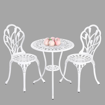 2 Seater Dominique Cast Aluminium Bistro Set - 0