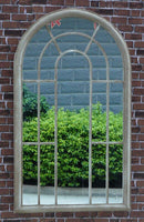 Large Garden Arched Window Mirror-2