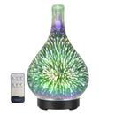 Orku Essential Oil Aroma Diffuser - Mirror 3D Fireworks Light USB Remote-1