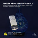 Orku Essential Oil Aroma Diffuser - Mirror 3D Fireworks Light USB Remote-5
