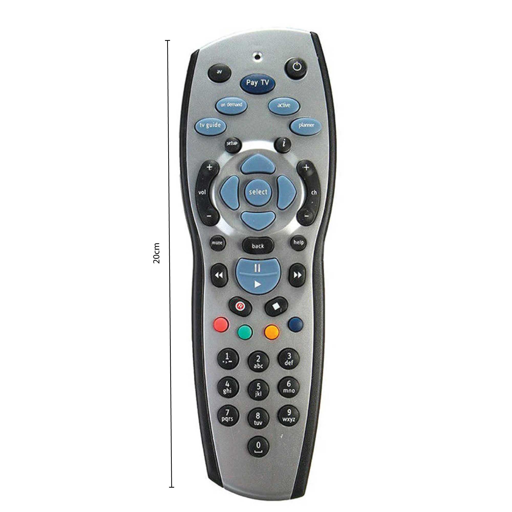 2x PayTV Remote Control Compatible with Foxtel MYSTAR SKY NEW ZEALAND - Silver - 0