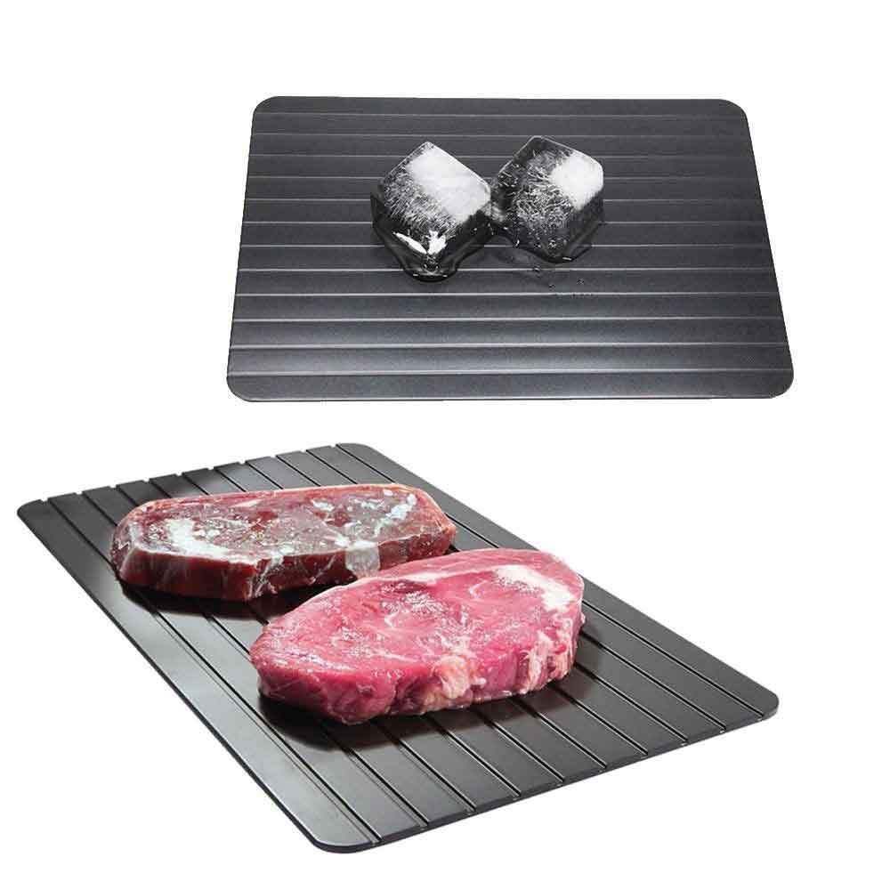 Defrost Express Defrosting Meat Tray - Miracle Aluminium Thawing Plate Board Mat - 0