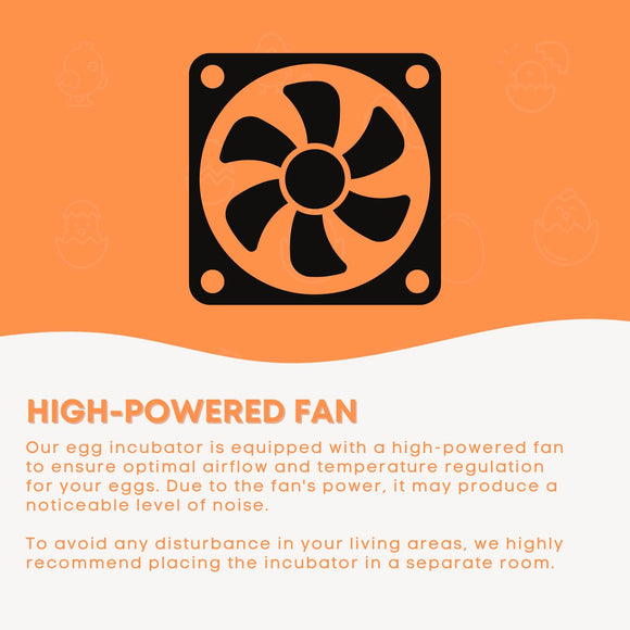 Rooster Farms Electric 112 Egg Incubator + Accessories for Chicken Quail Duck