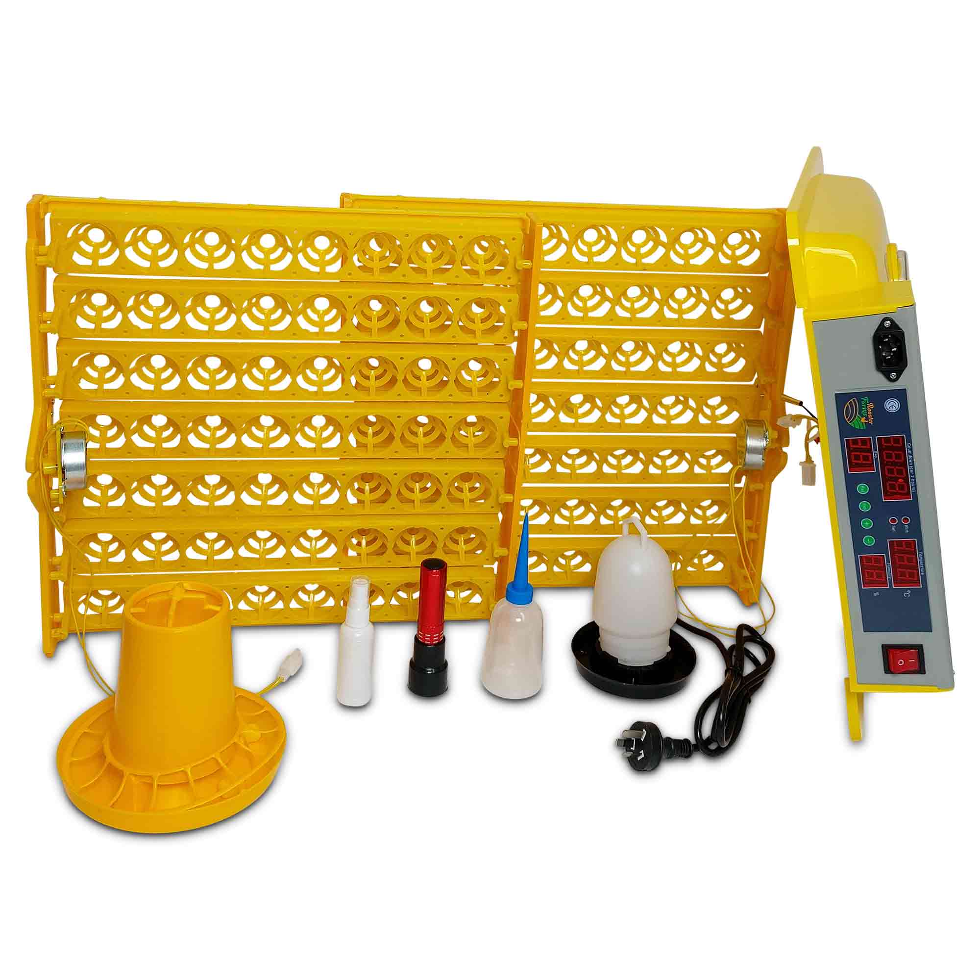 Electric 112 Egg Incubator + Accessories Hatching Eggs Chicken Quail Duck - 0