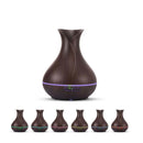 Essential Oil Aroma Diffuser and Remote - 400ml Tulip Dark Ultrasonic Humidifier-2