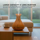 Orku Essential Oil Aroma Diffuser 400ml Tulip Wood Grain With Remote-7