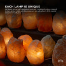 12W 12V Himalayan Pink Salt Lamp - Bud Iron Basket Rock Crystal Light Bulb On/Off Switch-5