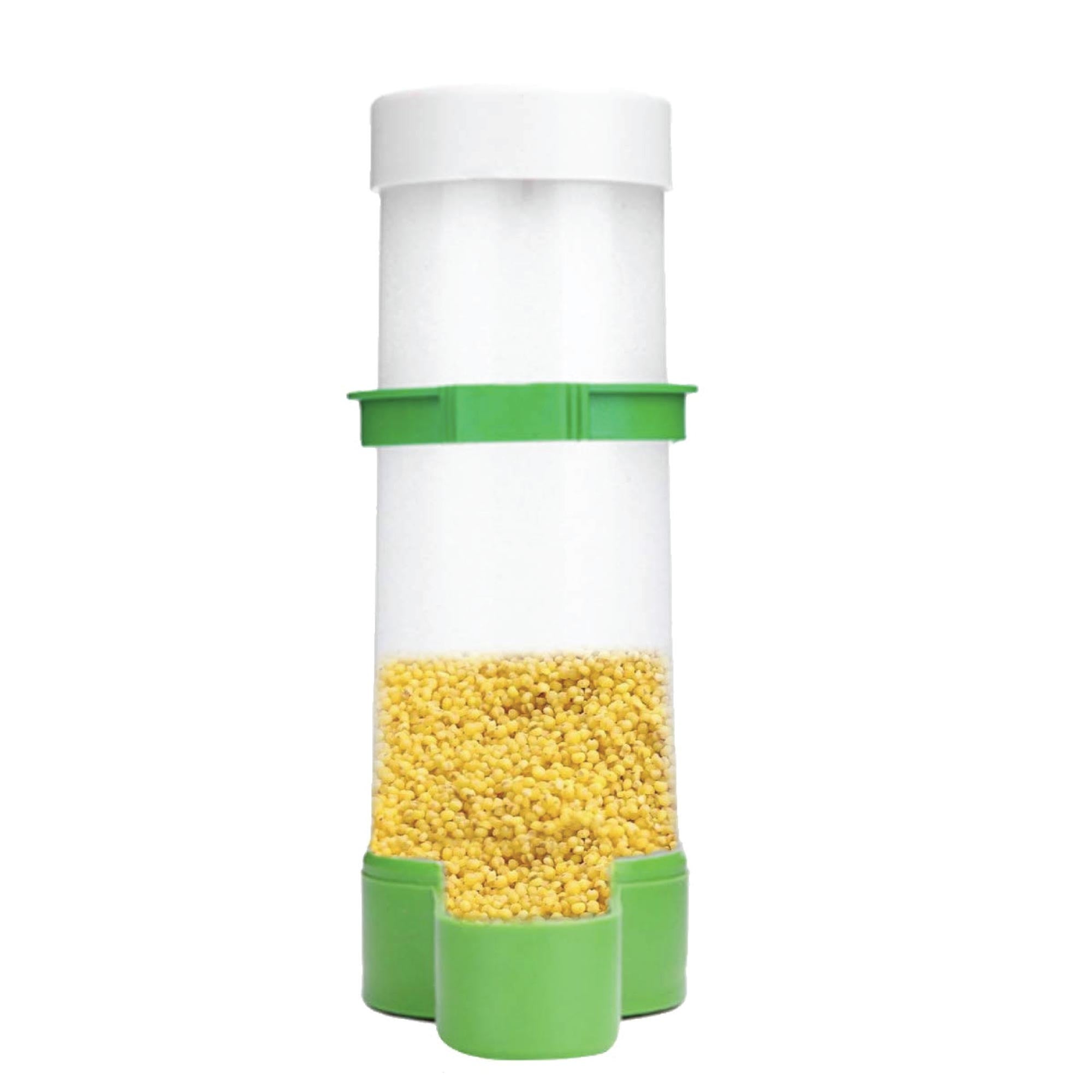Bird Cage Food Dispenser Feeder Automatic Pet Parrot Budgie Cockatiel Aviary - 0