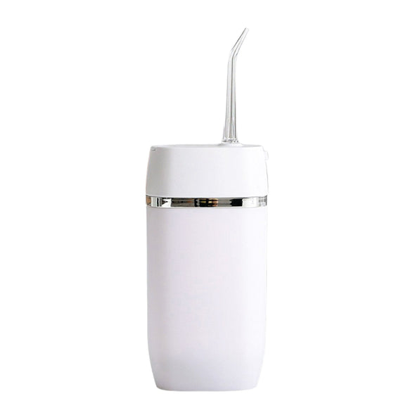 Mini Water Flosser Rechargeable Cordless Cleaner - Travel Oral Irrigator White