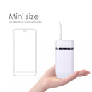 Mini Water Flosser Rechargeable Cordless Cleaner - Travel Oral Irrigator White-3