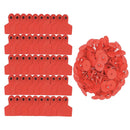 100x Cattle Ear Tags Set - 6x7cm Medium Red Blank Cow Pig Sheep Livestock Label-2