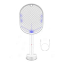 2 in 1 Rechargeable Mosquito Swatter - Electronic Fly Insect Bug Zapper Racket-1