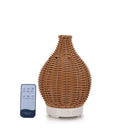 Essential Oil Aroma Diffuser and Remote - 100ml Rattan Woven Mist Humidifier-1